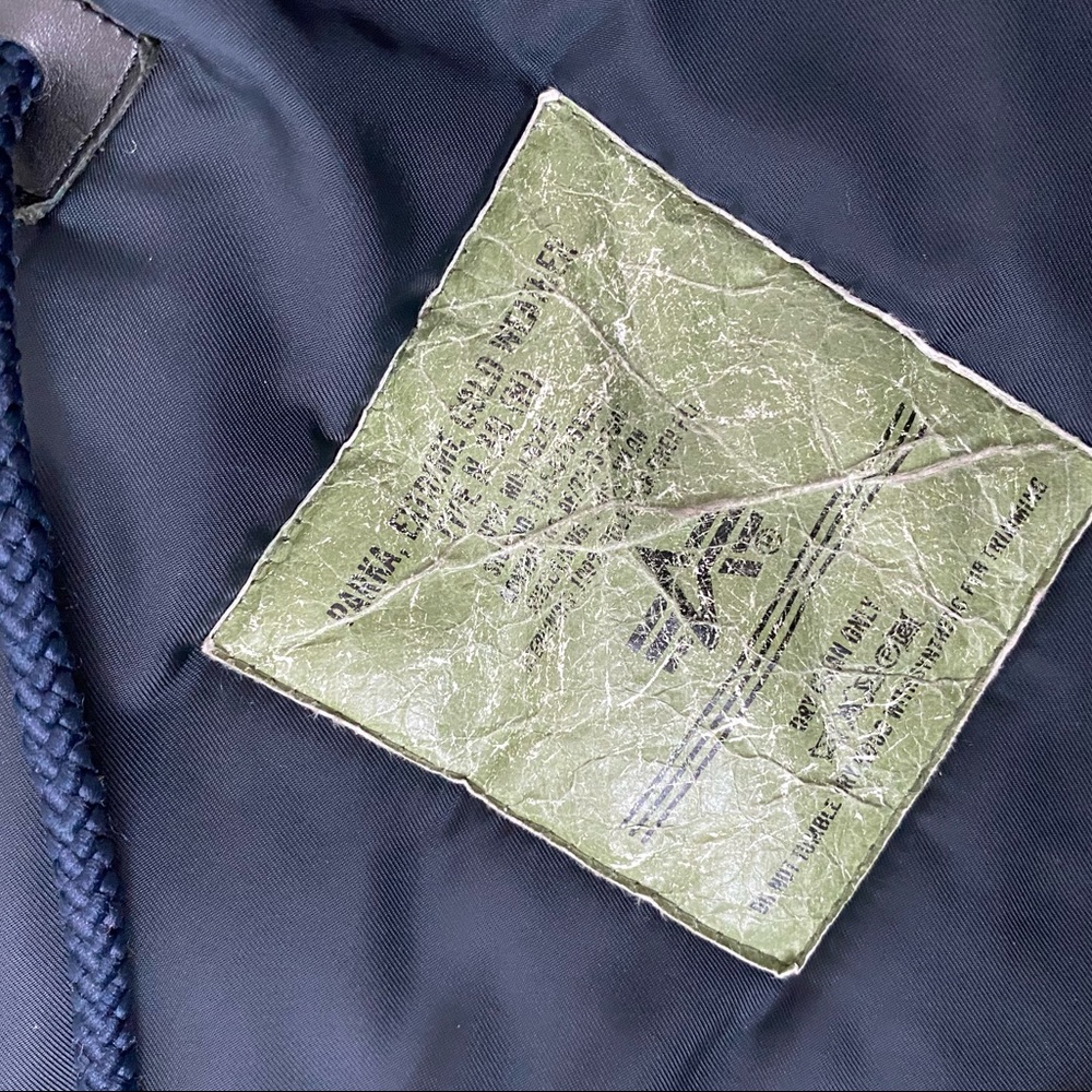 ALPHA INDUSTRIES INC. Navy Winter Jacket Size S - Picture 11 of 14